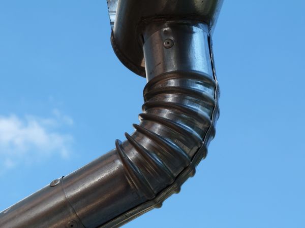 Metal Downspout Installation in Bay City